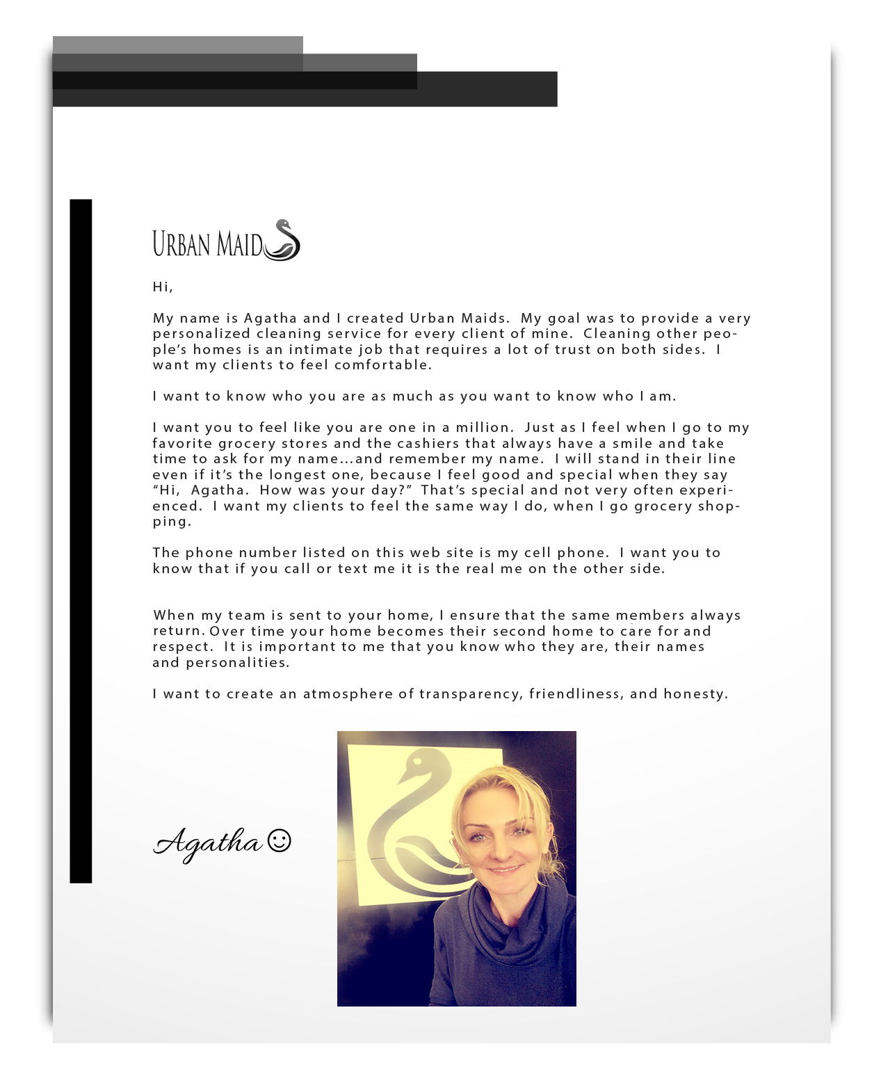 letter from Agatha